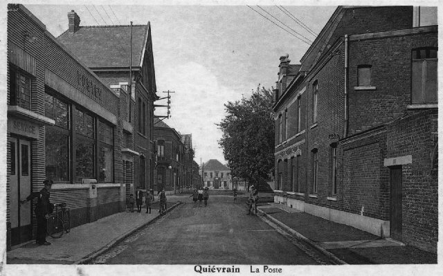 Rue Jules Pitot, vue de la Poste (Carte oblitérée en 1939)